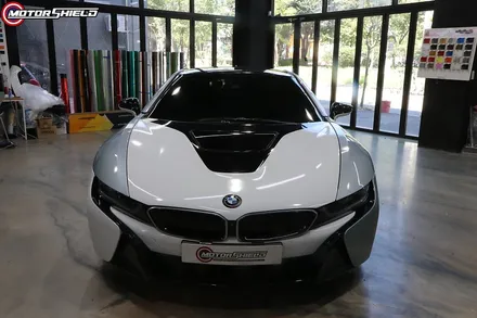 BMW i8 3M 사틴 프로즌 바닐라 전체랩핑 by 대전랩핑 & 대전PPF 모터쉴드 / 대전 유성