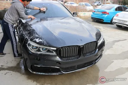 BMW 730LD 유광 화이트 전체랩핑 시공기 / 대전 유성