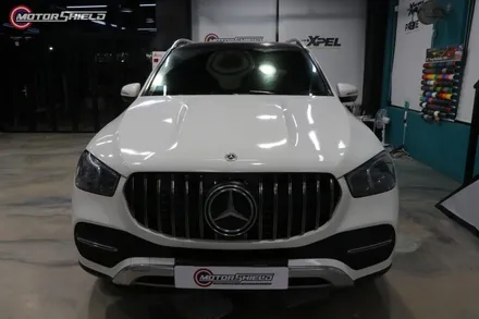 벤츠 GLE 300d 3M 사틴 펄 화이트 전체랩핑 시공by 대전랩핑 & 대전PPF 모터쉴드 / 대전 유성구