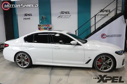 BMW 550I 엑스펠 스텔스 + 얼티메이트 플러스 블랙 전체시공 by 대전랩핑 & 대전PPF 모터쉴드 / 대전 유성구