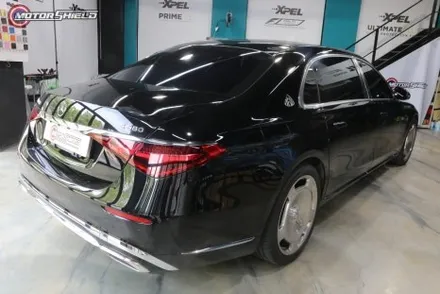 벤츠 마이바흐 S580 LB 고광택 실버 듀오톤 랩핑by 대전랩핑 & 대전PPF 모터쉴드 / 대전 유성
