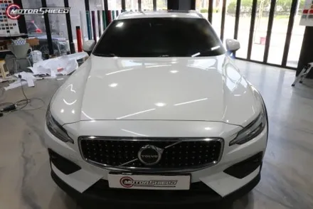 볼보 V60 LB 브루클린 그레이 전체랩핑 시공by 대전랩핑 & 대전PPF 모터쉴드 / 대전 유성