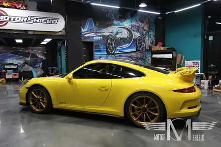 포르쉐 911GT3 글로스그레이 유광 전체랩핑 & 카본 랩핑 [대전 랩핑 PPF 모터쉴드] / 대전 유성구
