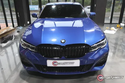 [대전랩핑, 대전PPF] BMW3시리즈 헤드라이트PPF, 그릴 랩핑 by 모터쉴드 / 대전 유성구