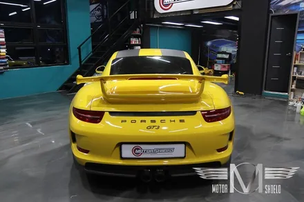 포르쉐 911GT3 글로스그레이 유광 전체랩핑 & 카본 랩핑 [대전 랩핑 PPF 모터쉴드] / 대전 유성구