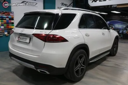 벤츠 GLE 300d 3M 사틴 펄 화이트 전체랩핑 시공by 대전랩핑 & 대전PPF 모터쉴드 / 대전 유성구