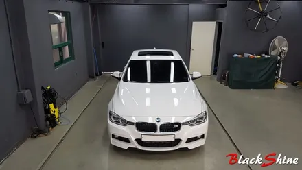 [울산루프스킨][울산랩핑] BMW 320d 에이버리 유광블랙 루프스킨 시공 - by BlackShine / 울산광역시 남구