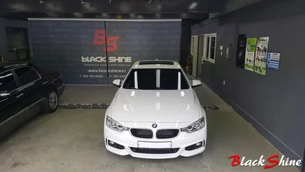 [울산루프스킨][울산랩핑] BMW 428i 3M 1080시리즈 블랙유광 루프스킨 및 포인트랩핑 시공 - 블랙샤인 울산점 / 울산광역시 남구