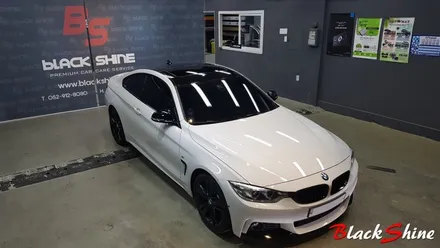 [울산루프스킨][울산랩핑] BMW 428i 3M 1080시리즈 블랙유광 루프스킨 및 포인트랩핑 시공 - 블랙샤인 울산점 / 울산광역시 남구