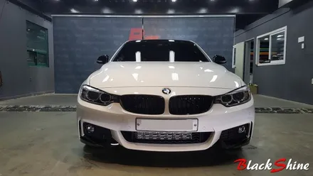[울산루프스킨][울산랩핑] BMW 428i 3M 1080시리즈 블랙유광 루프스킨 및 포인트랩핑 시공 - 블랙샤인 울산점 / 울산광역시 남구