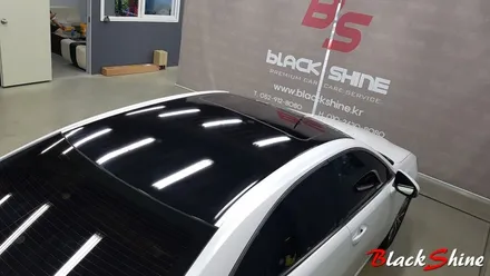 [울산랩핑][울산루프스킨] 렉서스 ES300h 블랙유광 3M 1080시리즈 루프스킨 시공 - 블랙샤인 울산점 / 울산광역시 남구