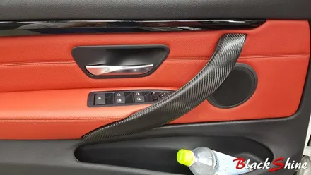BMW 428i 컨버터블 실내마감재 블랙카본 울산실내랩핑으로 포인트랩핑 - 블랙샤인 울산점 / 울산광역시 남구