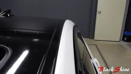 [울산루프스킨][울산랩핑] BMW 320d 에이버리 유광블랙 루프스킨 시공 - by BlackShine / 울산광역시 남구