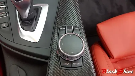 BMW 428i 컨버터블 실내마감재 블랙카본 울산실내랩핑으로 포인트랩핑 - 블랙샤인 울산점 / 울산광역시 남구