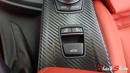 BMW 428i 컨버터블 실내마감재 블랙카본 울산실내랩핑으로 포인트랩핑 - 블랙샤인 울산점 / 울산광역시 남구