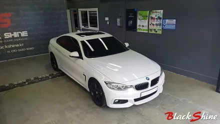 [울산루프스킨][울산랩핑] BMW 428i 3M 1080시리즈 블랙유광 루프스킨 및 포인트랩핑 시공 - 블랙샤인 울산점 / 울산광역시 남구
