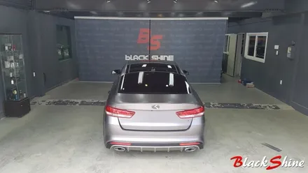 [울산랩핑][전체랩핑] 기아 올뉴K5 3M 1080시리즈 사틴다크그레이 S261 전체랩핑 시공 - 블랙샤인 울산점 / 울산광역시 남구