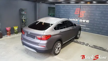 [울산랩핑][전체랩핑] BMW X4 F26 에이버리 차콜무광메탈릭 전체풀랩핑 시공 - 블랙샤인 울산점 / 울산광역시 남구