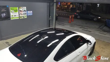 [울산루프스킨][울산랩핑] BMW 428i 3M 1080시리즈 블랙유광 루프스킨 및 포인트랩핑 시공 - 블랙샤인 울산점 / 울산광역시 남구