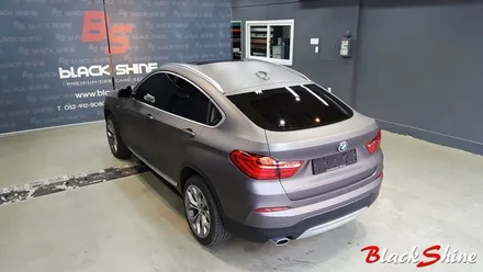 [울산랩핑][전체랩핑] BMW X4 F26 에이버리 차콜무광메탈릭 전체풀랩핑 시공 - 블랙샤인 울산점 / 울산광역시 남구