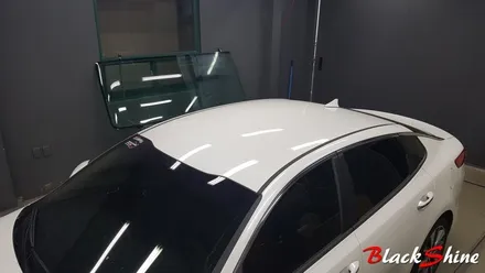 [울산랩핑][울산루프스킨] 기아 K5 2세대 블랙유광 루프스킨, 필러라인, 주유구, 사이드미러커버 포인트랩핑 - 블랙샤인 울산점 / 울산광역시 남구