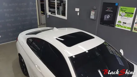 [울산루프스킨][울산랩핑] BMW 428i 3M 1080시리즈 블랙유광 루프스킨 및 포인트랩핑 시공 - 블랙샤인 울산점 / 울산광역시 남구