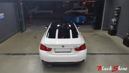 [울산루프스킨][울산랩핑] BMW 428i 3M 1080시리즈 블랙유광 루프스킨 및 포인트랩핑 시공 - 블랙샤인 울산점 / 울산광역시 남구