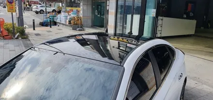 [울산루프스킨][울산랩핑] 현대 쏘나타 DN8 3M 2080 블랙유광 루프스킨 시공 - 블랙샤인 울산점 / 울산광역시 남구