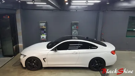 [울산루프스킨][울산랩핑] BMW 428i 3M 1080시리즈 블랙유광 루프스킨 및 포인트랩핑 시공 - 블랙샤인 울산점 / 울산광역시 남구