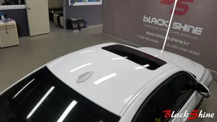 [울산루프스킨][울산랩핑] BMW 320d 에이버리 유광블랙 루프스킨 시공 - by BlackShine / 울산광역시 남구