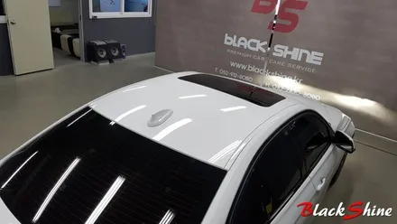 [울산루프스킨][울산랩핑] BMW 320i 블랙유광 루프스킨 시공 / 울산광역시 남구