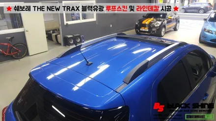 [울산랩핑][울산루프스킨] 쉐보레 더 뉴 트랙스2017 라인데칼 및 블랙유광 루프스킨 시공 / 울산광역시 남구