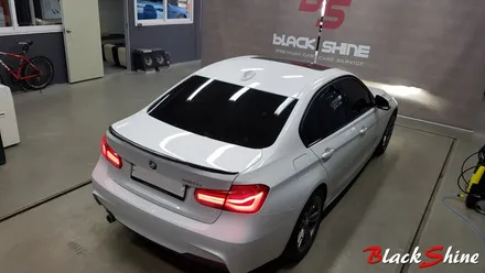 [울산루프스킨][울산랩핑] BMW 320i 블랙유광 루프스킨 시공 / 울산광역시 남구