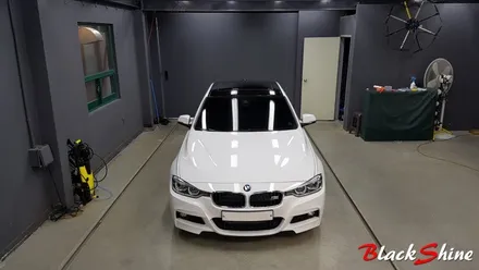 [울산루프스킨][울산랩핑] BMW 320d 에이버리 유광블랙 루프스킨 시공 - by BlackShine / 울산광역시 남구