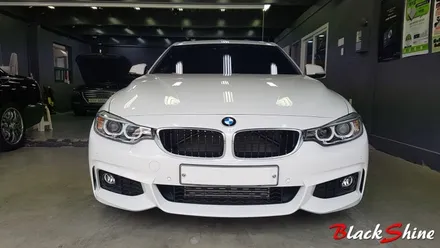 [울산루프스킨][울산랩핑] BMW 428i 3M 1080시리즈 블랙유광 루프스킨 및 포인트랩핑 시공 - 블랙샤인 울산점 / 울산광역시 남구