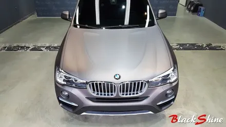 [울산랩핑][전체랩핑] BMW X4 F26 에이버리 차콜무광메탈릭 전체풀랩핑 시공 - 블랙샤인 울산점 / 울산광역시 남구