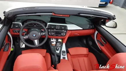 BMW 428i 컨버터블 실내마감재 블랙카본 울산실내랩핑으로 포인트랩핑 - 블랙샤인 울산점 / 울산광역시 남구