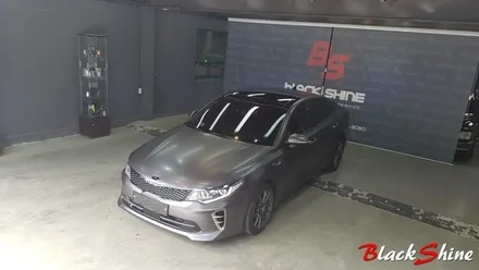 [울산랩핑][전체랩핑] 기아 올뉴K5 3M 1080시리즈 사틴다크그레이 S261 전체랩핑 시공 - 블랙샤인 울산점 / 울산광역시 남구