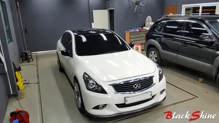 [울산랩핑][울산실내랩핑] 인피니티 G37S 외부 포인트랩핑 & 실내 도색 시공 - 블랙샤인 울산점 / 울산광역시 남구