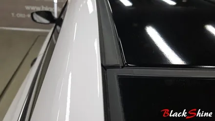 [울산루프스킨][울산랩핑] 현대 아반떼MD 유광블랙 루프스킨 합리적인 가격으로 깔끔한 시공 - 블랙샤인 울산점 / 울산광역시 남구