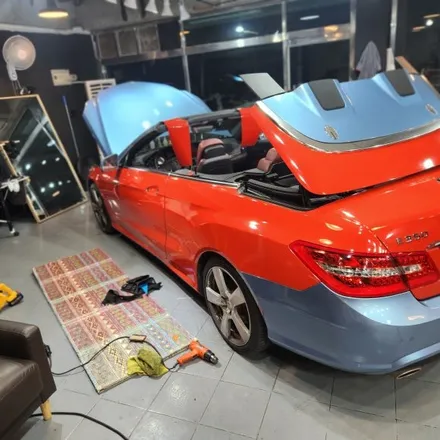춘천 랩핑 벤츠e클래스 카브리올레 전체 랩핑 강원도랩핑 / 춘천시 후평동