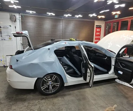 춘천랩핑 춘천bmw528전체랩핑및 안드로이드올인원장착춘천올인원 / 춘천시 후평동
