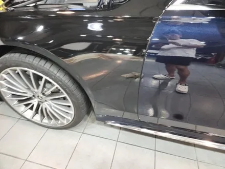 춘천랩핑 벤츠s클래스 전체랩핑 블랙유광랩핑 / 춘천시 후평동