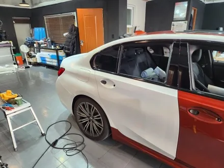 춘천bmw전체랩핑 3m화이트펄시공춘천랩핑강원도랩 / 춘천시 후평동