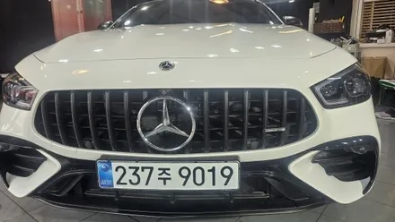 춘천 랩핑 벤츠 gt amg 크롬 죽이기및 본넷ppf시공및 실내랩핑 / 춘천시 후평동