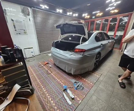 춘천랩핑 춘천bmw528전체랩핑및 안드로이드올인원장착춘천올인원 / 춘천시 후평동