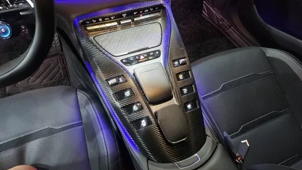 춘천 랩핑 벤츠 gt amg 크롬 죽이기및 본넷ppf시공및 실내랩핑 / 춘천시 후평동