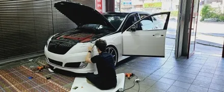 춘천랩핑 에쿠스전체랩핑에쿠스투톤랩핑에쿠스마이바흐스타일 / 춘천시 후평동