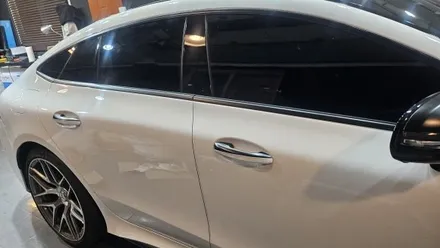 춘천 랩핑 벤츠 gt amg 크롬 죽이기및 본넷ppf시공및 실내랩핑 / 춘천시 후평동