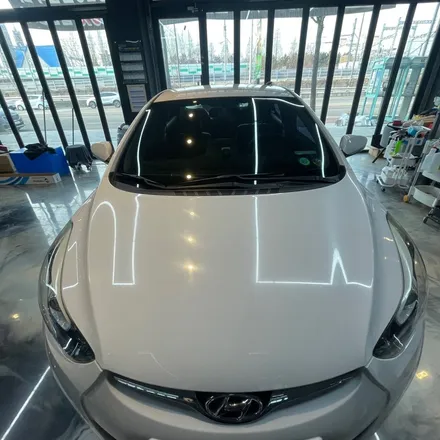 안산레인보우썬팅 V90 현대 아반떼 전체 재시공 후기